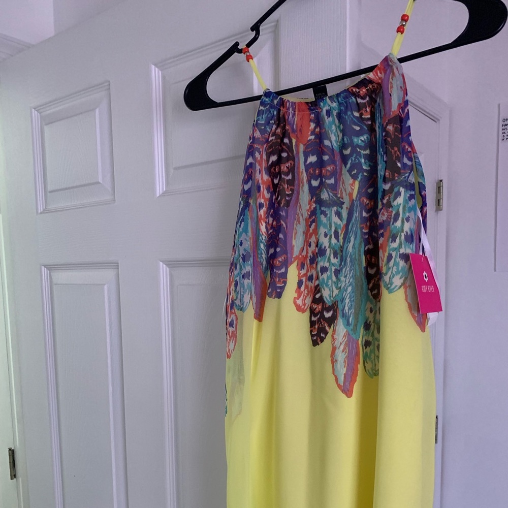 Girls Amy Byer yellow sundress size 14